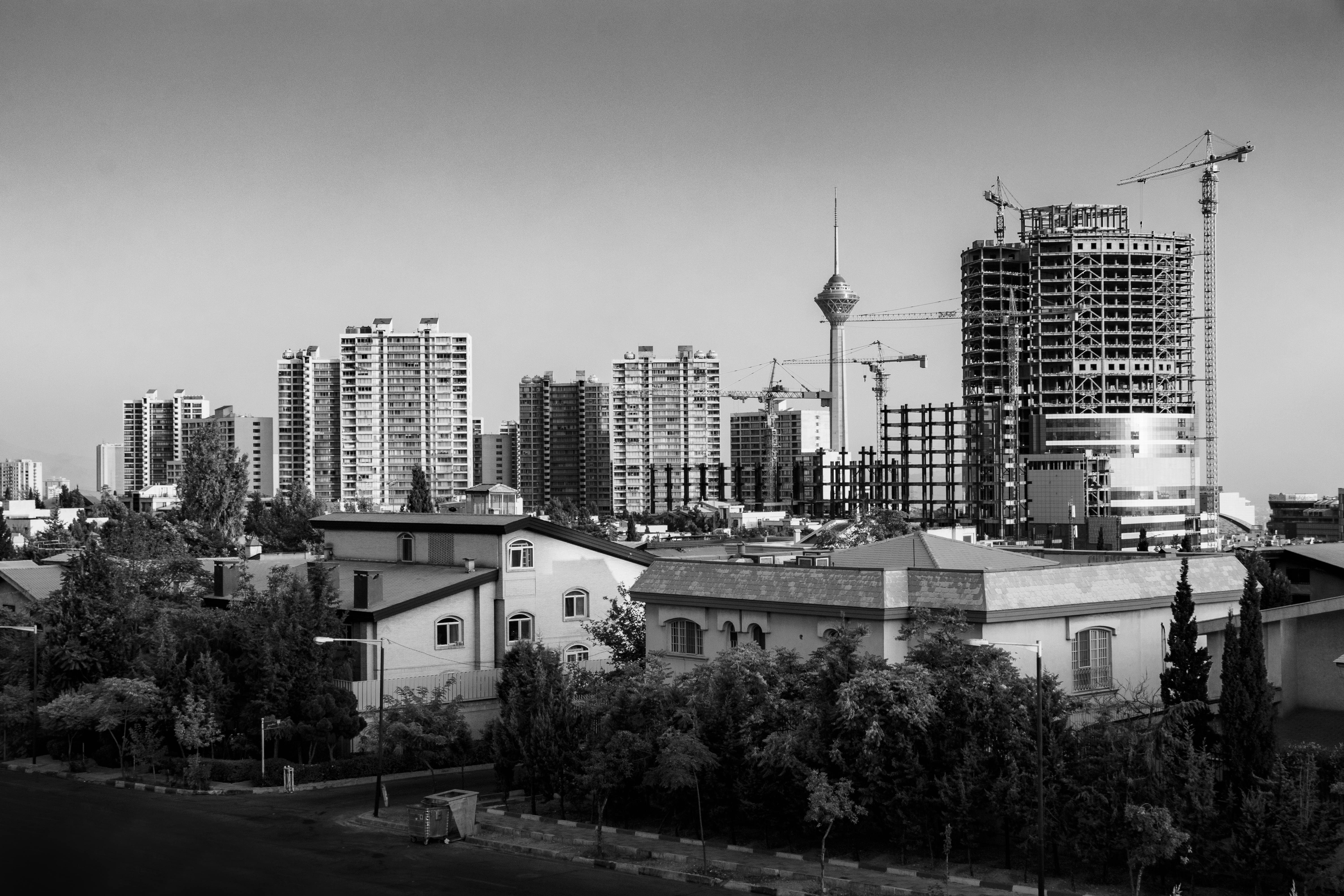 Modern apartment building